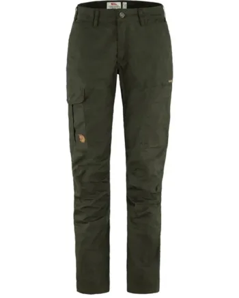Grøn Fjallraven Karla Pro Curved Woman Deep Forest Bukser - Fjällräven Jeans  - 7323450798871