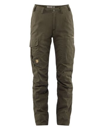 Grøn Fjallraven Karla Pro Winter Trousers Kvinder Damer Dark Olive Bukser - Fjällräven Jeans  - 7323450470692