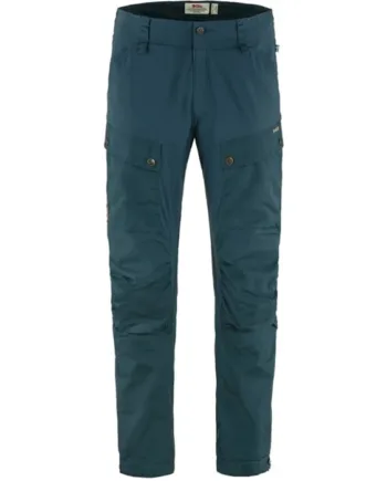 Mountain Blå Fjallraven Keb Trousers Herre Mænd Mountain Blue Regular Bukser - Fjällräven Jeans  - 7323450938772
