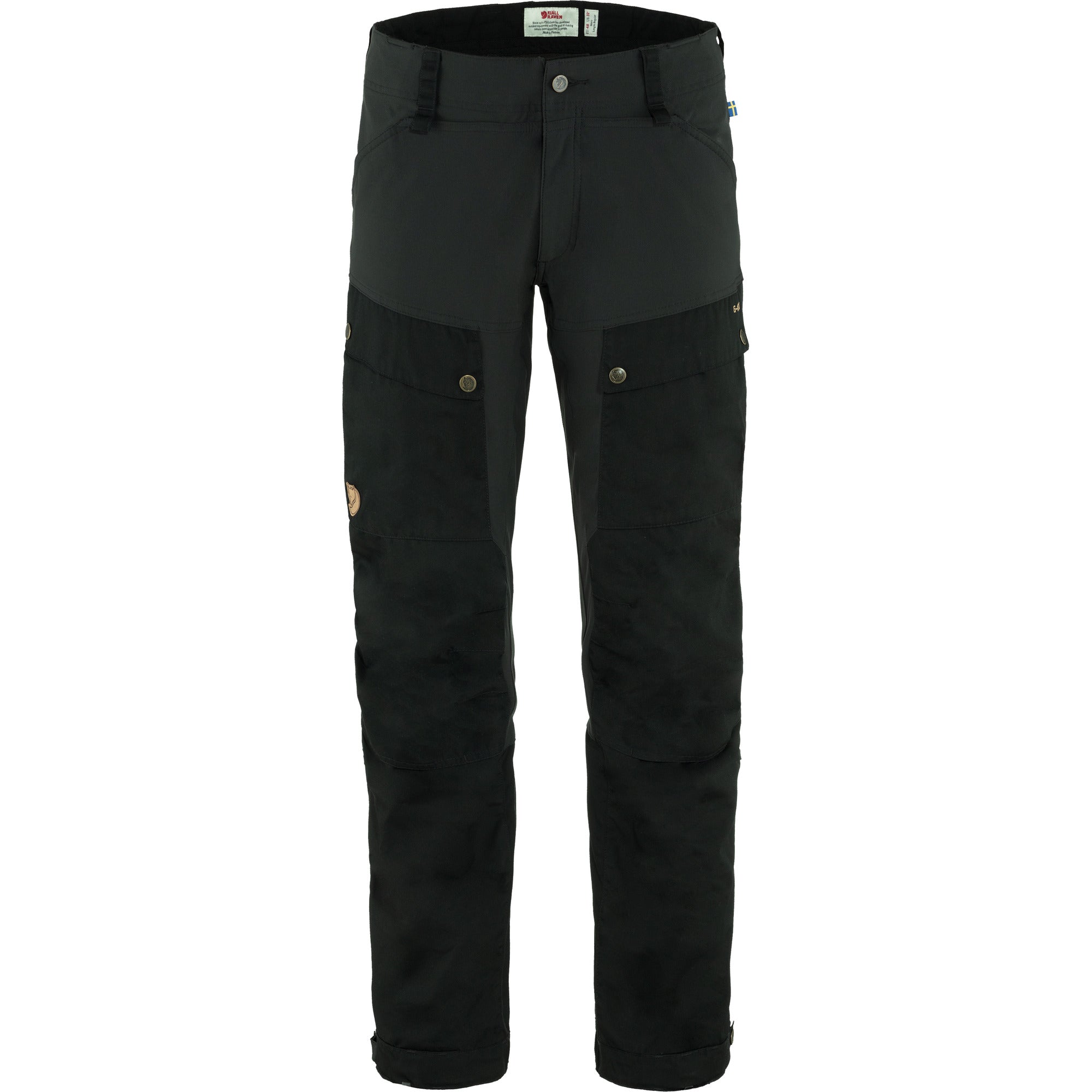 Sort Fjallraven Keb Trousers Short Black - Fjällräven Jeans  - 7323450915551
