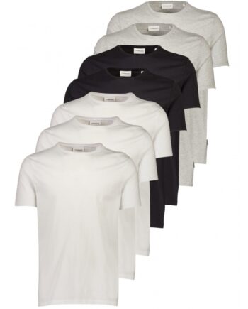 Multifarvet Lindbergh 7pak Neck Shirt Lyse Nuancer Til Herre - Lindbergh Shirt