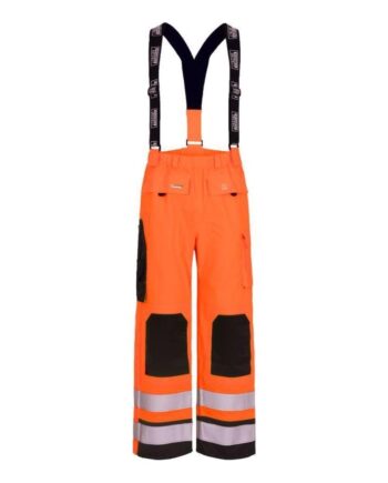 Lyngsøe Brandhæmmende Regnbukser Lr6022 Vis Orange Navy Regntøj Bukser 1149 - Jeans  - 5708217502083