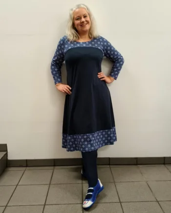 Blå Saki Blue Flower - Amamiko Jeans
