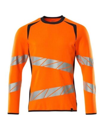 Mascot Accel Safe Sweatee Shirt Moderne Pasform 19084 781 Vis Orange Mørk Marine Sweatee Shirt Discount Fjernlager - Mascot Shirt  - 5711074804771