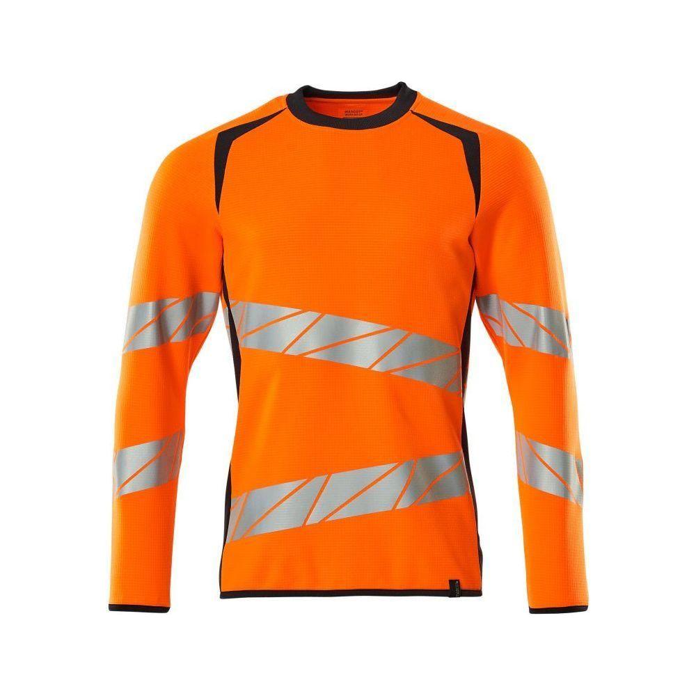 Mascot Accel Safe Sweatee Shirt Moderne Pasform 19084 781 Vis Orange Mørk Marine Sweatee Shirt Discount Fjernlager - Mascot Shirt - 5711074804771
