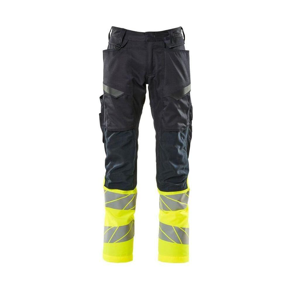 Mascot Accelerate Safe Bukser Med Knælommer Stretch Zoner 19679 236 Mørk Marine Vis Gul Klasse Mørk Marine Vis Gul 82c44 Bukser Beklædning Discount - Mascot Jeans  - 5711074836130