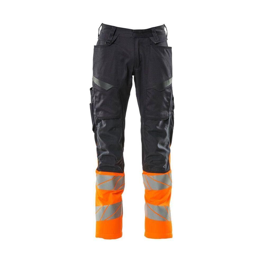 Mascot Accelerate Safe Bukser Med Knælommer Stretch Zoner 19679 236 Mørk Marine Vis Orange Klasse Mørk Marine Vis Orange 82c44 Bukser Beklædning Discount - Mascot Jeans  - 5711074835331