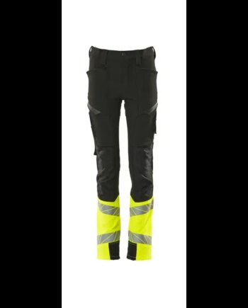 Mascot Accelerate Safe Bukser Til Børn 19979 311 Børn Sort Vis Gul - Mascot Jeans  - 5711074887514