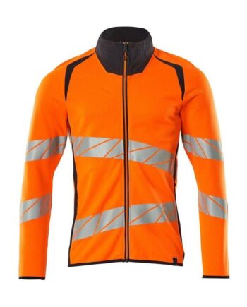 Mascot Accelerate Safe Sweatee Shirt Med Lynlås Moderne Pasform 19184 781 Vis Vis Orange Mørk Marine Sweatee Shirt Discount Herre - Mascot Shirt  - 5711074844241