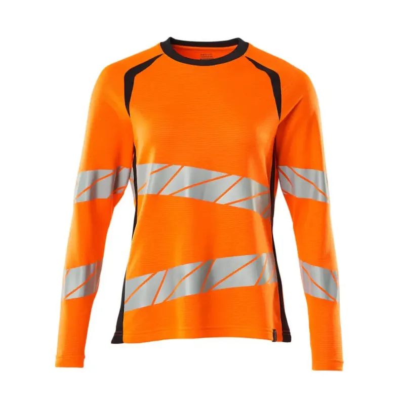 Mascot Accelerate Safe Shirt Langærmet 19091 771 Dame Vis Orange Mørk Marine - Mascot Shirt - 5711074802289
