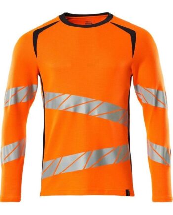 Mascot Accelerate Safe Shirt Langærmet Moderne Pasform 19081 771 Klasse Vis Orange Mørk Marine Shirts Discount Iso 20471 Klasse - Mascot Shirt  - 5711074813704