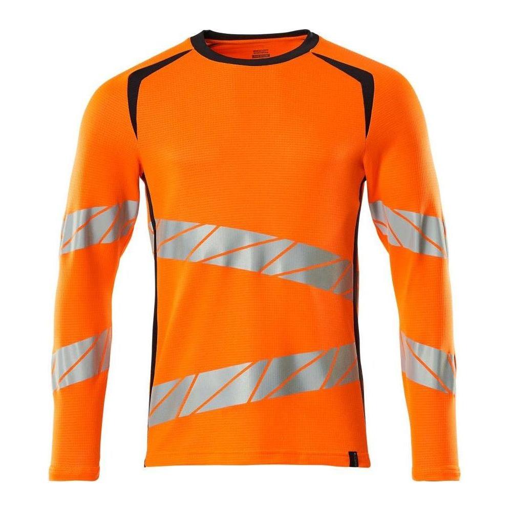 Mascot Accelerate Safe Shirt Langærmet Moderne Pasform 19081 771 Klasse Vis Orange Mørk Marine Shirts Discount Iso 20471 Klasse - Mascot Shirt  - 5711074813704