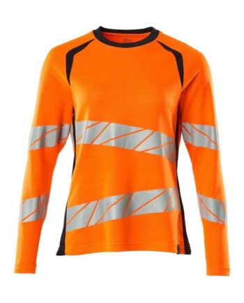 Mascot Accelerate Safe Shirt Til Kvinder Langærmet 19091 771 Klasse Vis Orange Mørk Marine Shirts Dame 13758 Upf - Mascot Shirt  - 5711074802371