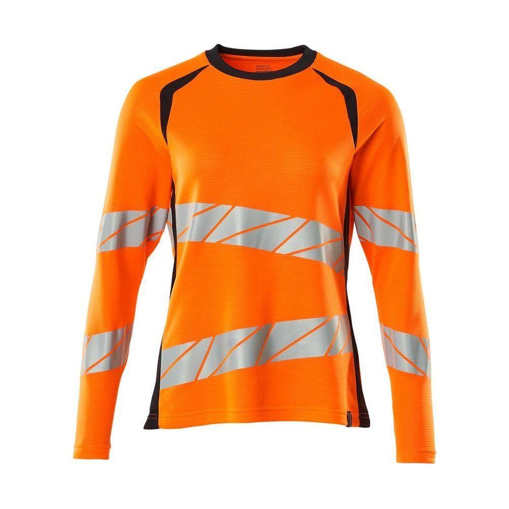 Mascot Accelerate Safe Shirt Til Kvinder Langærmet 19091 771 Klasse Vis Orange Mørk Marine Shirts Dame 13758 Upf - Mascot Shirt - 5711074802371