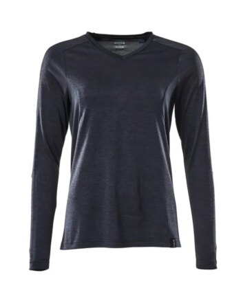 Mascot Accelerate Shirt Langærmet 18091 810 Dame Mørk Marine Meleret - Mascot Shirt  - 5711074730933