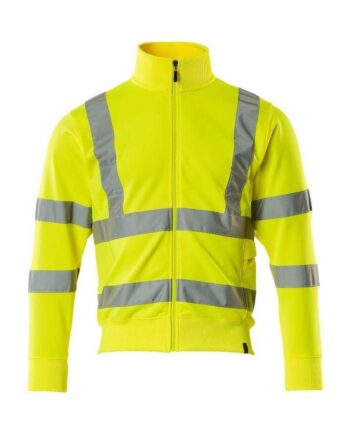 Mascot Safe Classic Maringa Sweatee Shirt Med Lynlås 50115 950 Vis Gul Sweatee Shirt Iso 20471 Klasse Vis - Mascot Shirt  - 5711074178742