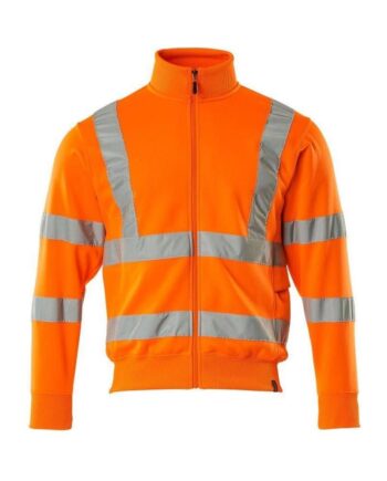 Mascot Safe Classic Maringa Sweatee Shirt Med Lynlås 50115 950 Vis Orange Sweatee Shirt Iso 20471 Klasse Vis - Mascot Shirt  - 5711074178605