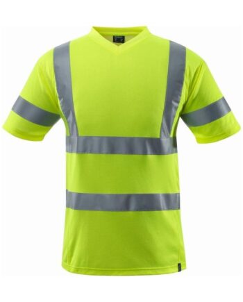 Mascot Safe Classic Shirt Hals Shirt 18282 995 Vis Gul Shirts 13758 Upf Herre - Mascot Shirt  - 5711074632817