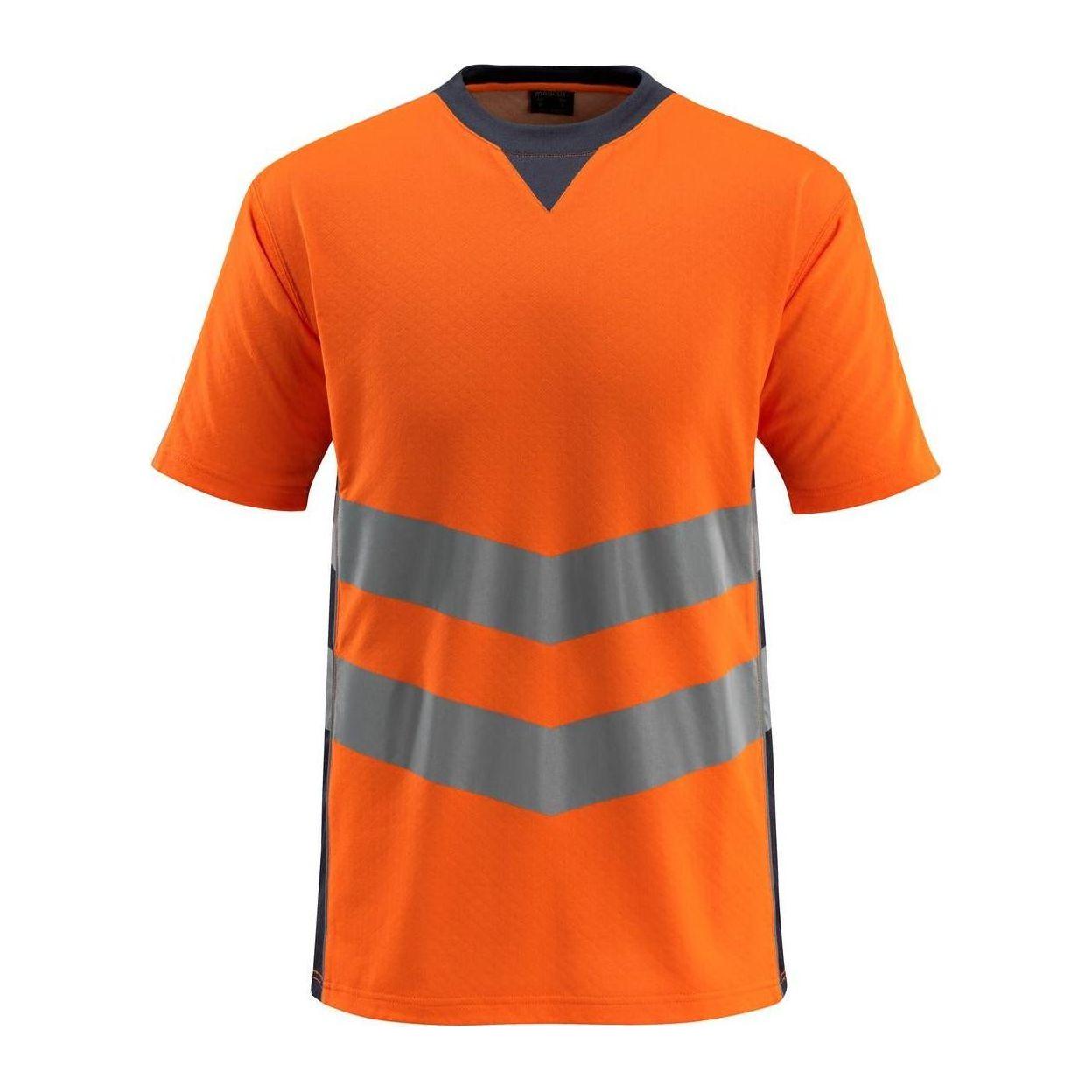 Mascot Safe Supreme Sandwell Shirt 50127 933 Vis Orange Mørk Marine Shirts Iso 20471 Klasse Vis - Mascot Shirt - 5711074317493