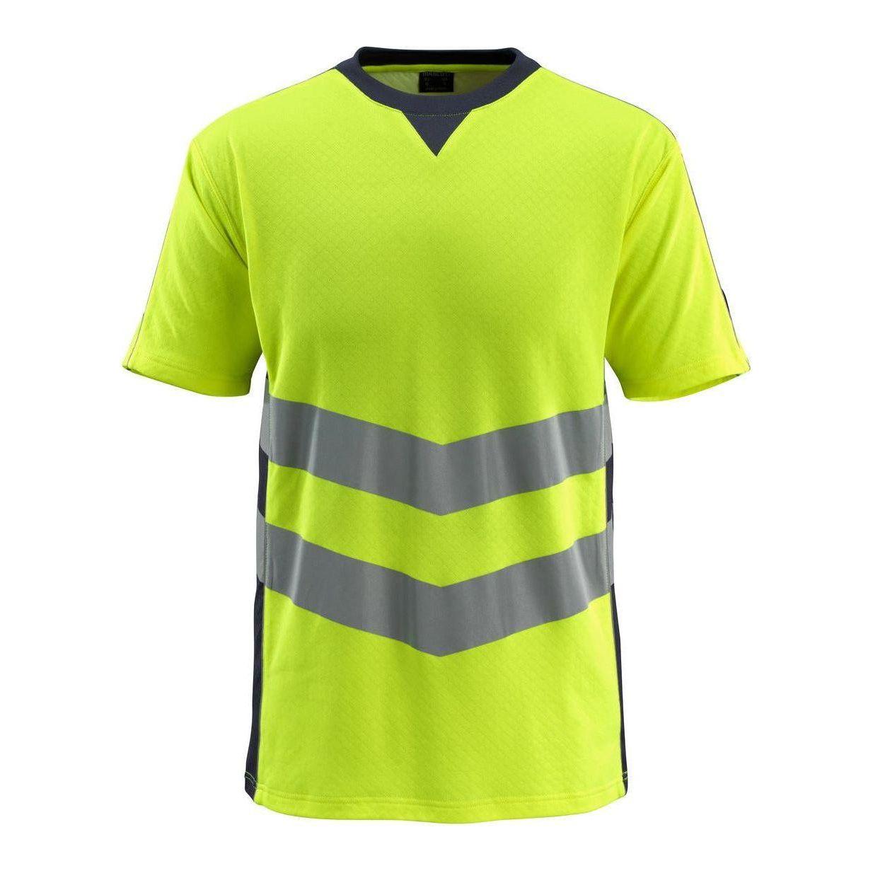 Mascot Safe Supreme Sandwell Shirt 50127 933 Vis Gul Mørk Marine Shirts Iso 20471 Klasse Vis - Mascot Shirt - 5711074317974