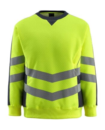 Mascot Safe Supreme Wigton Sweatee Shirt 50126 932 Vis Gul Mørk Marine Sweatee Shirt Herre Mascot - Mascot Shirt  - 5711074316854