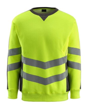 Mascot Safe Supreme Wigton Sweatee Shirt 50126 932 Vis Gul Mørk Antracit Sweatee Shirt Herre Mascot - Mascot Shirt  - 5711074317172
