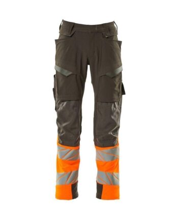 Mascotaccelerate Safe Bukser Knælommer Full Stretch 19179 511 1814 Mørk Antracit Vis Orange Mørk Antracit Vis Orange 82c44 Bukser Baglomme Bukser - Mascot Jeans  - 5711074872022