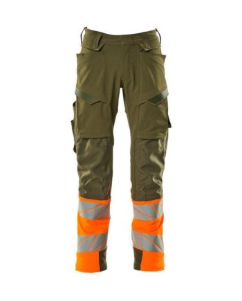 Grøn Mascotaccelerate Safe Bukser Knælommer Full Stretch 19179 511 3314 Mos Orange Mos Orange 82c44 Bukser Baglomme Bukser - Mascot Jeans  - 5711074800810
