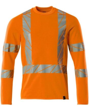 Mascotaccelerate Safe Sweatee Shirt Moderne Pasform 22184 781 Vis Orange Sweatee Shirt Dame Iso 20471 Klasse - Mascot Shirt  - 5711074989942