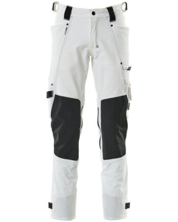 Hvid Mascotadvanced Arbejdsbukser Med Knælommer 17079 311 82c42 Bukser Baglomme Bukser - Mascot Jeans  - 5711074567133