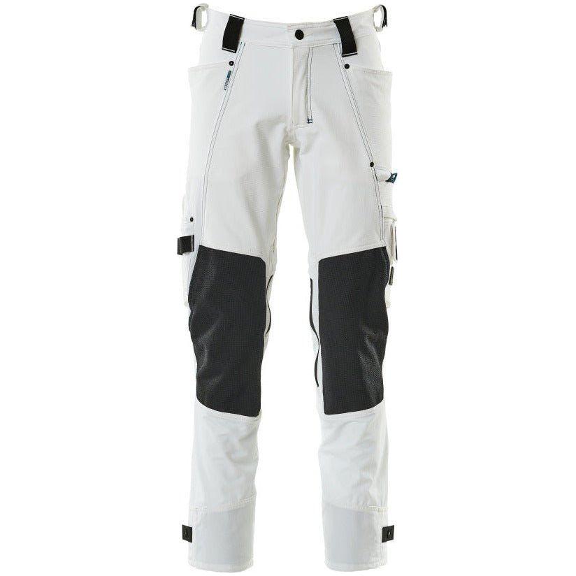 Hvid Mascotadvanced Arbejdsbukser Med Knælommer 17079 311 82c42 Bukser Baglomme Bukser - Mascot Jeans - 5711074567133