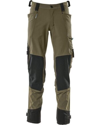 Grøn Mascotadvanced Arbejdsbukser Med Knælommer 17079 311 Mos 82c42 Bukser Baglomme Bukser - Mascot Jeans  - 5711074568819