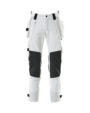 Hvid Mascotadvanced Håndværkerbukser Aftagelige Hængelommer Stretch 17031 311 82c42 Bukser Arbejdstøj Beklædning - Mascot Jeans  - 5711074557714