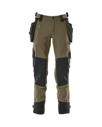 Grøn Mascotadvanced Håndværkerbukser Aftagelige Hængelommer Stretch 17031 311 Mos 82c42 Bukser Arbejdstøj Beklædning - Mascot Jeans  - 5711074559398