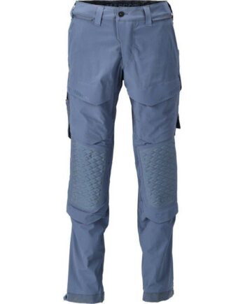 Mascotcustomized Arbejdsbukser Knælommer Stretch 22279 605 Stenblå 82c42 Bukser Baglomme Bukser - Mascot Jeans  - 5715411008181