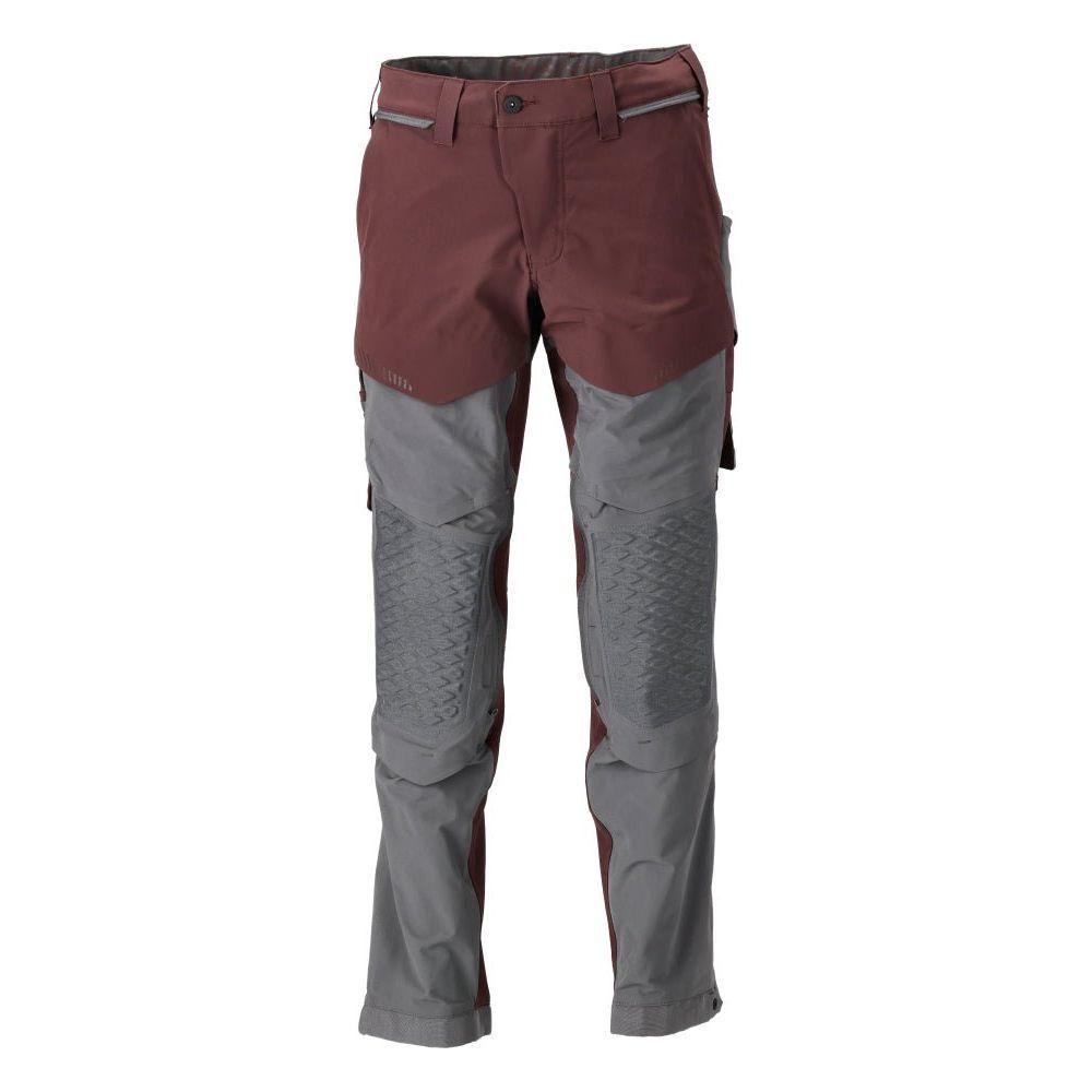 Mascotcustomized Bukser Knælommer Stretch 22279 605 2289 Bordeaux Stengrå 82c42 Bukser Baglomme Bukser - Mascot Jeans - 5715411011709