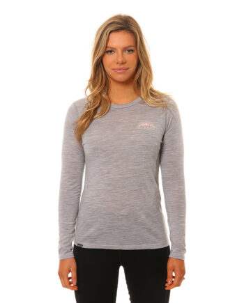 Merinould Langærmet Shirt Til Dame Grå Xtm Performance - Xtm Performance Shirt