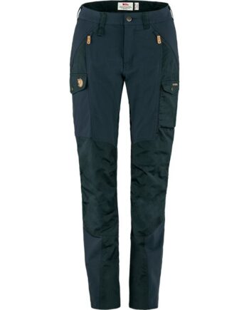 Mørkeblå Fjallraven Nikka Trousers Curved Dark Navy Bukser - Fjällräven Jeans  - 7323450701604