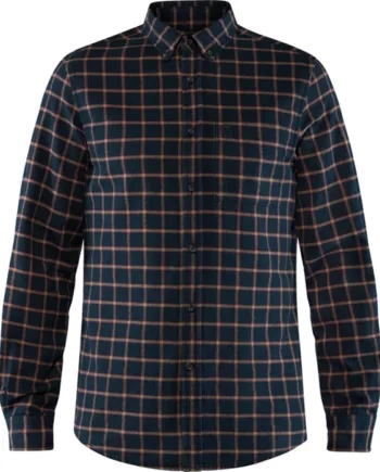 Mørkeblå Fjallraven Vik Flannel Shirt Herre Mænd Dark Navy 2xl Skjorter - Fjällräven Shirt  - 7323450526641