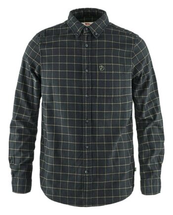Grå Fjallraven Vik Flannel Shirt Herre Mænd Dark Grey 2xl Skjorter - Fjällräven Shirt  - 7323450644352