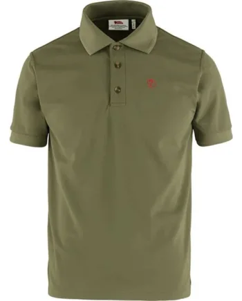 Grøn Fjallraven Crowley Pique Shirt Light Olive 2xl Shirt Polo Shirt - Fjällräven Shirt  - 7323450692933