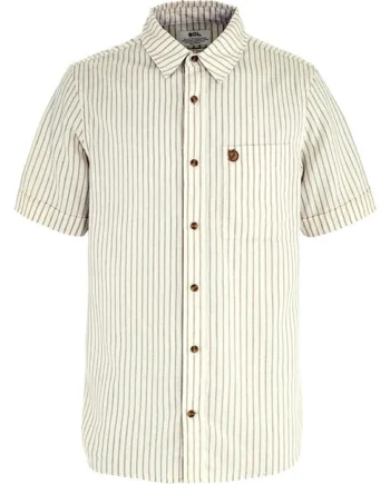 Hvid Fjallraven Vik Travel Shirt Herre Mænd Chalk White Sand Stone 2xl Skjorter - Fjällräven Shirt  - 7323451160103