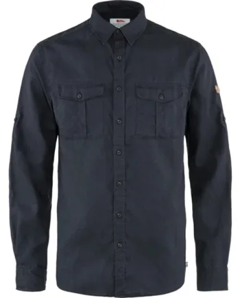 Mørkeblå Fjallraven Vik Travel Shirt Herre Mænd Dark Navy 2xl Skjorter - Fjällräven Shirt  - 7323450752682