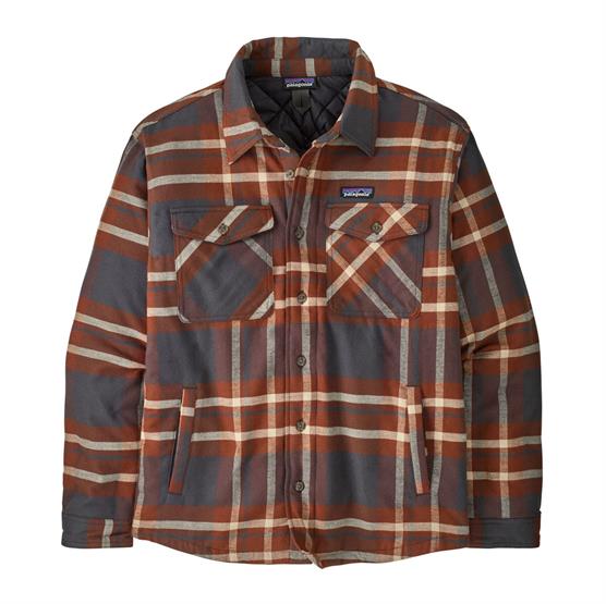 Sort Patagonia Mens Insulated Fjord Flannel Shirt Ashore Ink Black - Patagonia Shirt - 198077196488