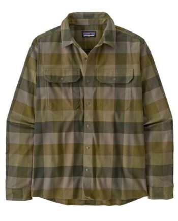 Grøn Patagonia Mens Canyonite Flannel Shirt Trail Rider Pond Green - Patagonia Shirt  - 198077235996