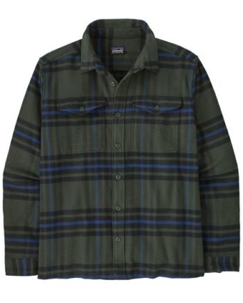 Grøn Patagonia Mens Fjord Flannel Shirt Catch Old Growth Green - Patagonia Shirt  - 198077242406