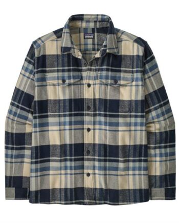 Patagonia Mens Fjord Flannel Shirt Hibernate Sunken Blue - Patagonia Shirt  - 198077244981