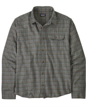 Patagonia Mens Fjord Flannel Shirt Tracks Thermal Blue - Patagonia Shirt  - 196924481695