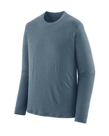 Patagonia Mens Cap Cool Merino Shirt Utility Blue - Patagonia Shirt  - 196924313248