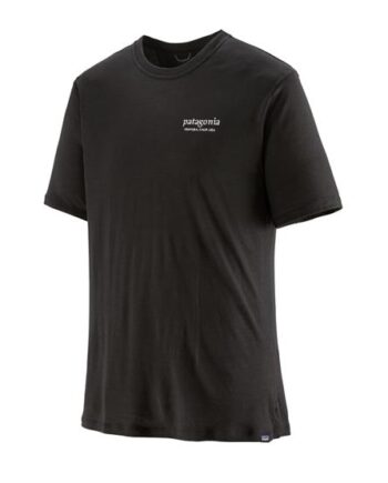 Sort Patagonia Mens Cap Cool Merino Graphic Shirt Heritage Black - Patagonia Shirt  - 194187392710